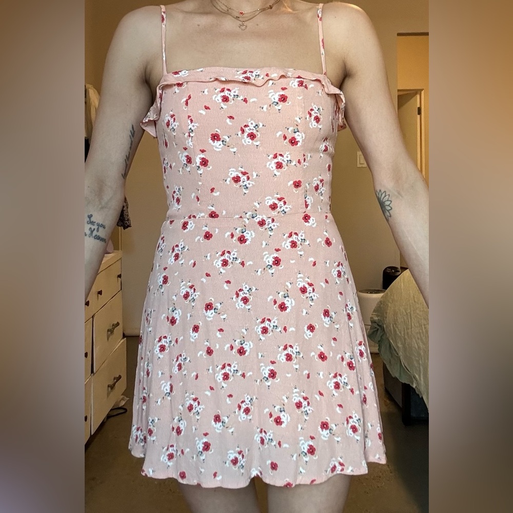 Summer dress, lined with cotton.  super flirty and fun.